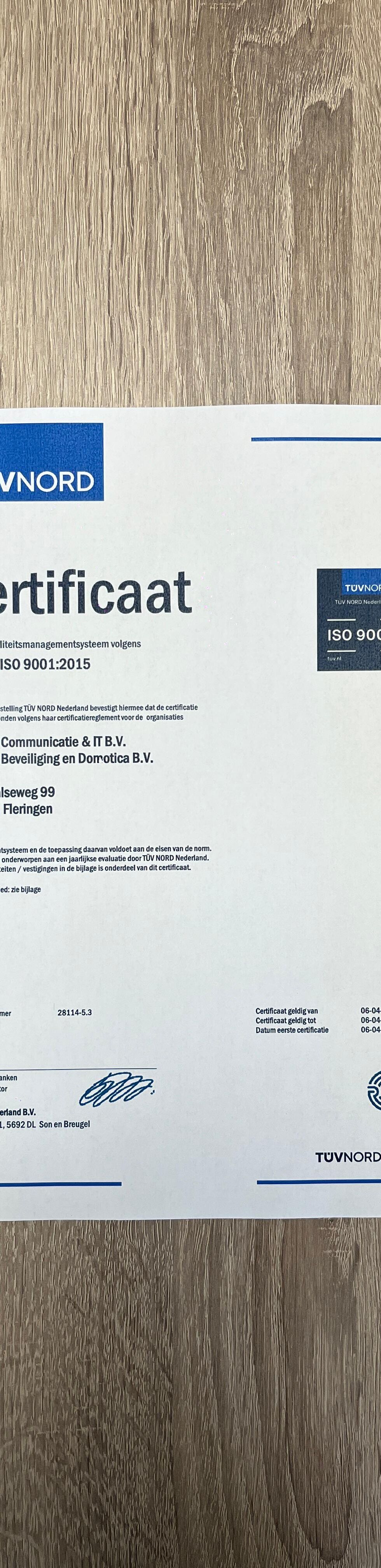 Certificeringen