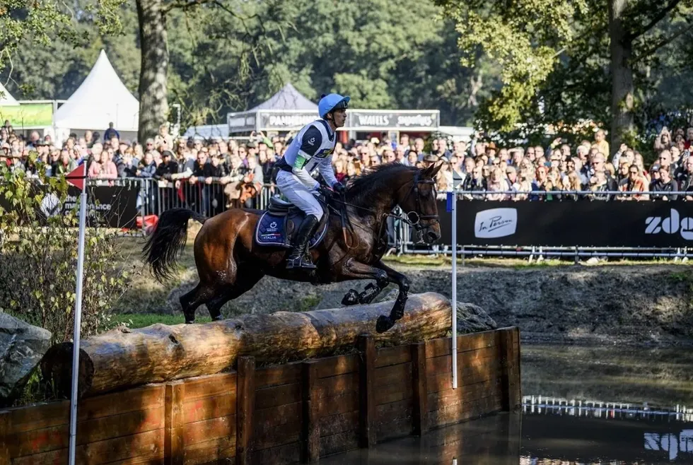 Military Boekelo Enschede paard in waterbak
